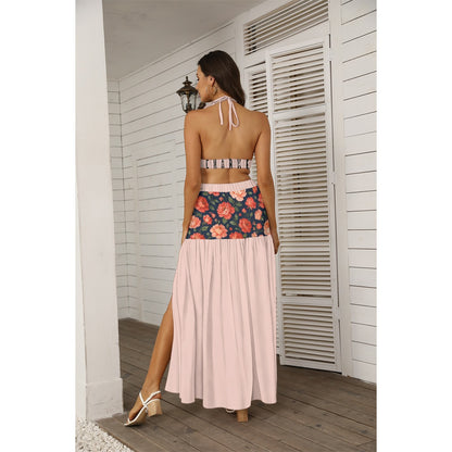 Robe “Fleur de Peau” – Coupe portefeuille nude florale